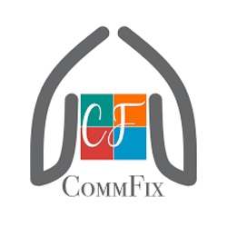 logo agence immobilière low cost en ligne commfix