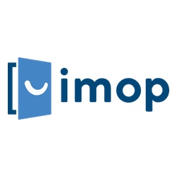 logo agence immobilière low cost en ligne imop