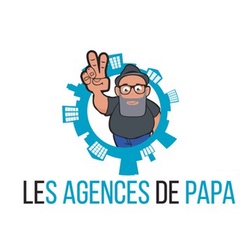 logo agence immobilière low cost en ligne les agences de papa