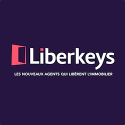 logo agence immobilière low cost en ligne liberkeys