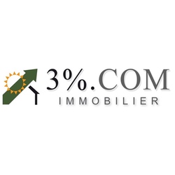 logo agence immobilière low cost en ligne 3% immobilier